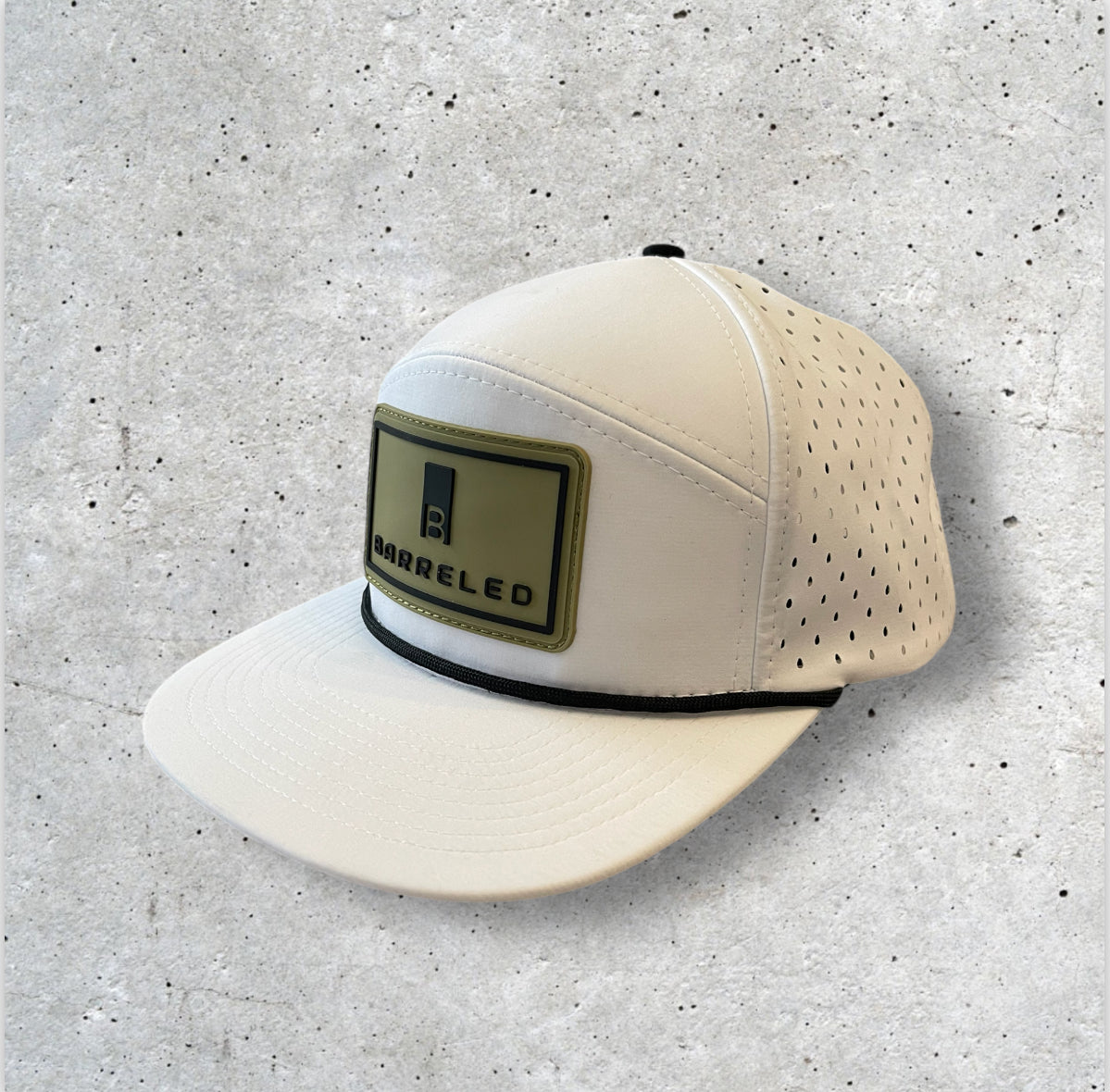 Logo SnapBack Rope Hat - White